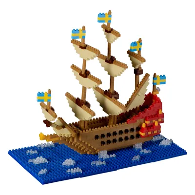 Image de Brixies Vasa Kit de construction de bateau Blocs de construction Kit de construction ABS 650 pièces 200215