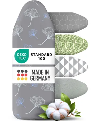 Produktbild von Germany Bügelbrettbezug 120x40 | Hitzereflektierend |  100 | für Dampfbügelstation | Bügeltischbezug Größe: M | Farbe: GINKGO
