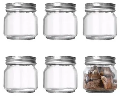 Aufbewahrungsgläser 6er-Set 250 ml, Glas mit Deckel, luftdicht