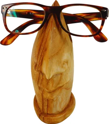 Produktbild von Brillenständer aus Holz - Hellbraun, 17*6*9 cm, Dekoobjekte