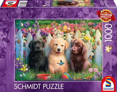 Produktbild von Schmidt Spiele Puzzle 1000 Teile Süße Welpenszene