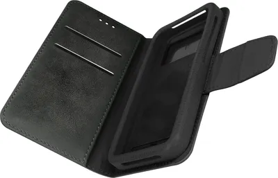 Immagine prodotto di Flip cover universale, custodia con portafoglio per smartphone da 6", taglia XXL - nero