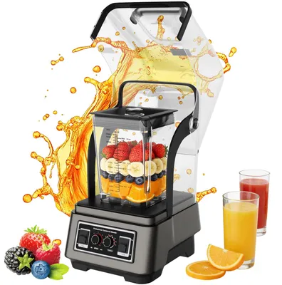 Standmixer 2,5 l, 2200 W, leise, mit Schallschutzhaube