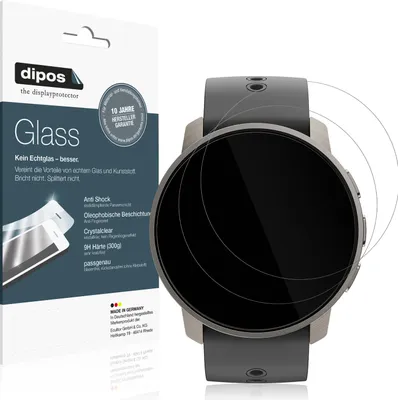 Produktbild von 2x Schutzfolie für Suunto Peak Pro - Anti-Shock 9H Folie dipos Glass Kunststoffglas