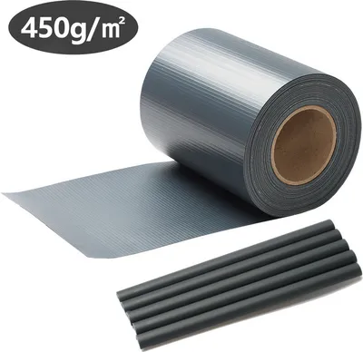 Produktbild von Aopunly Sichtschutzstreifen PVC Doppelstabmatten Zaun Windschutz 50m x 19 cm Anthrazit