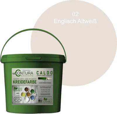 Produktbild von Contura BeGreen 1Kg. Kreidefarbe Shabby Chic Möbellack - 02 Englisch Altweiß