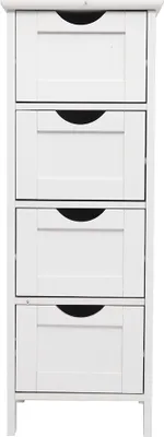 Produktbild von FCH Badezimmerschrank Badschrank, mit 4 Schubladen, 30 x 30 x 82 cm, Weiß