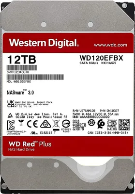 Produktbild von Western Digital 12TB 7200rpm SATA-600 256MB Red Plus WD120EFBX