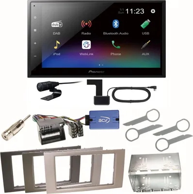 Produktbild von Pioneer DMH-A340DAB DAB+ Bluetooth Einbauset für Ford Kuga Fusion Galaxy S-Max