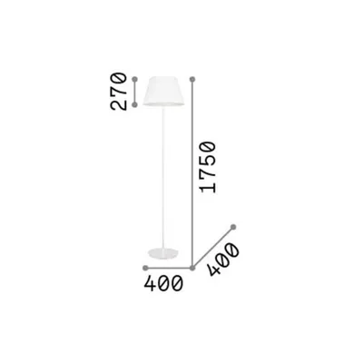 Image de ZYLINDER Lampadaire blanc 2 ampoules