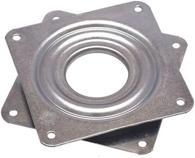 Produktbild von Drehkranz Schwerlast 80 x 80 mm Drehbeschlag 360° kugelgelagert Drehteller Stahl Druck-Kugellager 80 kg Schwenkauszug mit Drehplatte Möbel Schränke