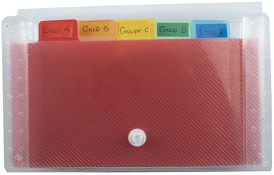 Produktbild von EXACOMPTA Dokumententasche Crystal 6 Fächer transparent 180 x 110 mm