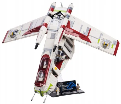 Productafbeelding van Zwarte displaystandaard voor LEGO® 75309 Star Wars – Republic Gunship™