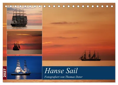Produktbild von Hanse Sail (Tischkalender 2027 DIN A5 quer), CALVENDO Monatskalender