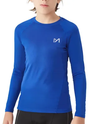 Immagine prodotto di Maglietta a compressione MEETYOO per ragazzi, maglietta sportiva, maglietta tecnica, maglietta a maniche lunghe per bambini