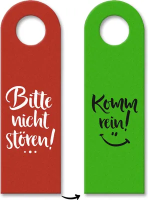 Produktbild von 3x Bitte nicht stören - Komm rein Türhänger Türanhänger Türschild