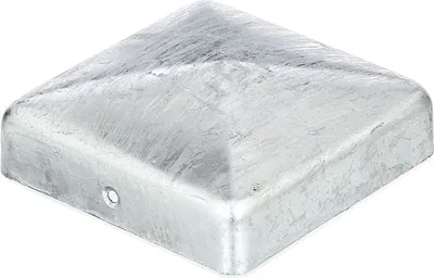 Image de Alberts 843076 Capuchon pour poteau en bois, forme plate, galvanisé à chaud, 90 x 90 mm, set de 10 pièces