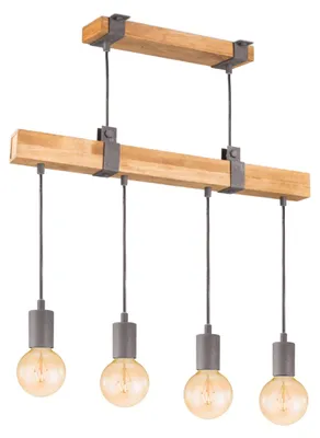 Produktbild von Besselink licht F560040-04, 4 Glühbirne(n), LED, E27, IP20, Anthrazit