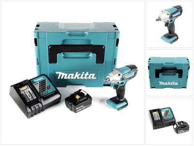 Produktbild von Makita DTW 190 RM1J 18V Li-Ion Akku Schlagschrauber im Makpac - mit 1x BL 1840 B 4,0 Ah Akku mit LED - Anzeige, 1x DC 18 RC Schnell Ladegerät