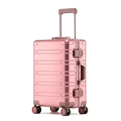 Produktbild von Heuer "LINE" Aluminiumkoffer Reisekoffer Hartschale, Rose, 28 Zoll