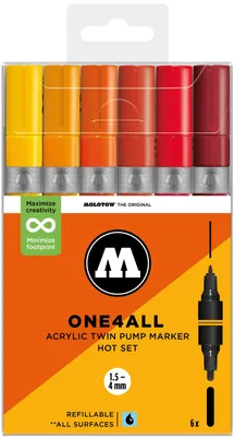 Produktbild von Molotow One4All Acrylic Twin Hot Set