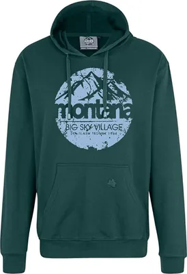 Produktbild von Übergrößen Hoddie AHORN SPORTSWEAR Sky Village Eisblau Bottle Green 4XL