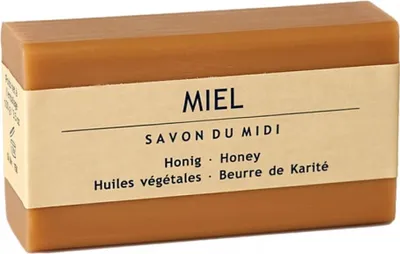 Produktbild von Savon du midi Honig Karité-Seife Bio 100g