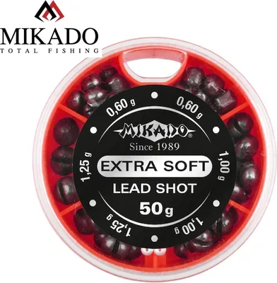 Produktbild von 50g weiches mittleres Bleischrot Softblei Klemmblei 0,60g - 1,25g