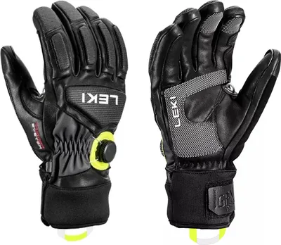 Produktbild von Leki Griffin Tune 3D Boa Black/Graphite/Ice Lemon 10 SkI Handschuhe