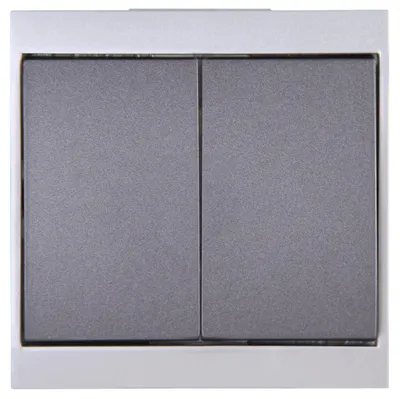 Produktbild von Kopp 620515085, Drucktasten-Schalter, Kunststoff, Matt, Anthrazit, IK00, 250 V
