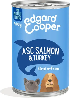 Image de Saumon/dinde en conserve 400 g - Edgard en Cooper