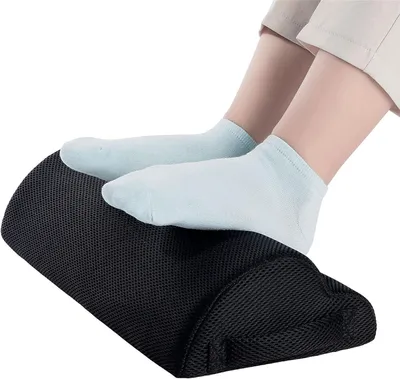 Obrázek produktu pro Ergonomický, pružný polštář na opěrku nohou z paměťové pěny pro kancelářské a herní židle