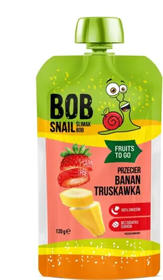 Produktbild von BOB SNAIL Erdbeer-Bananen-Smoothie ohne Zuckerzusatz 120 g