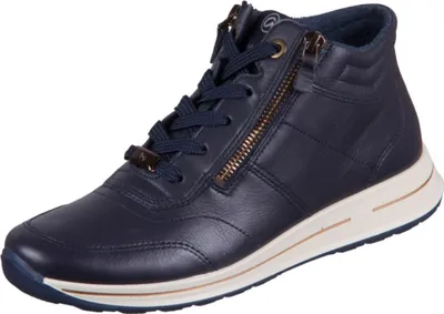 Image de Ara OSAKA 2.0 Chaussures pour femmes Pour semelles orthopédiques Bottes à lacets Bleu Loisirs, Taille:EUR 39 | UK 6