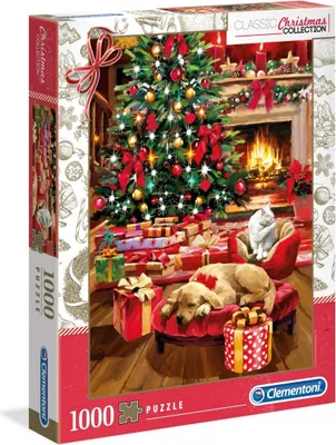 Produktbild von Clementoni Christmas by the Fire, 1000 Stück(e), Weihnachten, 10 Jahr(e)