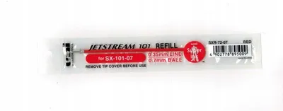 Image de UNI SX-101 SXR-72 Recharge stylo bille rouge pigmenté
