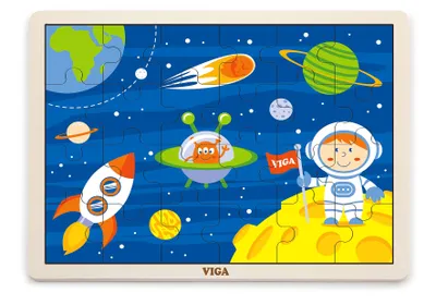 Obrázok produktu pre Viga Drevené puzzle 24 dielikov - Vesmír