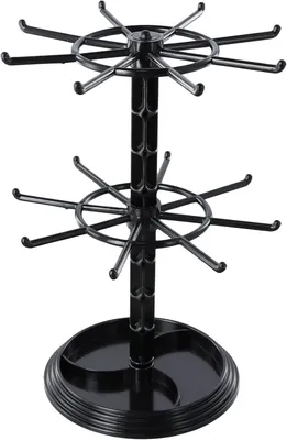 Produktbild von 2-stufiger drehbarer Schmuckbaum, 360 Grad drehbar, für Schmuck, Ketten, Schlüssel