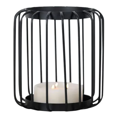 Produktbild von Rasteli Kerzenständer-Windlicht Tige noir Metall Schwarz D 28 cm H 30 cm