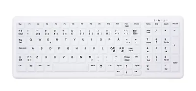 Immagine prodotto di Tastiera CHERRY AK-C7000 Medical RF Wireless QWERTY Norvegese Bianco