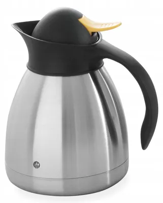 Produktbild von Edelstahl Thermoskanne doppelwandig für Tee 1L