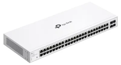 Produktbild von 48-Port Gigabit Smart Switch mit 4 SFP-Slots, lüfterlos, Cloud-verwaltet