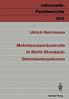 Obrázek produktu pro Mehrbenutzerkontrolle in Nicht-Standard-Datenbanksystemen