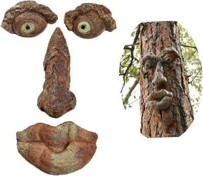 Produktbild von Gartenzwerg Dekoration mit Baumgesicht