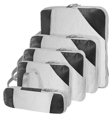 Immagine prodotto di Sacchetti compressori per valigie, set di 5 organizer leggeri