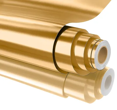 Imagen del producto de Película adhesiva para espejos, color dorado, 40 x 500 cm, para paredes y puertas