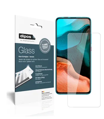 Produktbild von 2x Schutzfolie für Xiaomi Redmi K30 Ultra - Anti-Shock 9H Folie dipos Glass Kunststoffglas