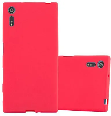 Produktbild von Cadorabo Schutzhülle für Sony Xperia XZ / XZs Hülle in Rot Handyhülle TPU Etui Cover Case