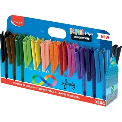 Image de Crayons de couleur Maped Infinity 144 pièces Coloré