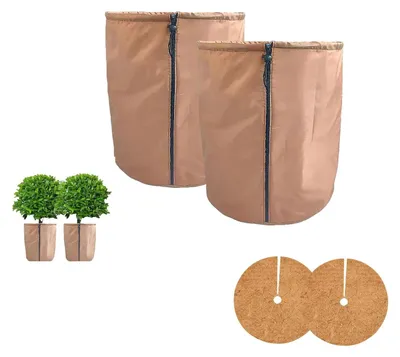 Image de Protection thermique pour pots de plantes, 45 x 50 cm